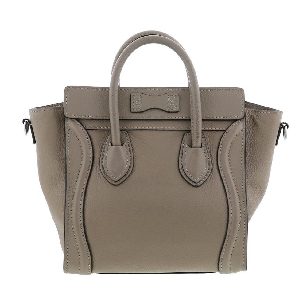 Celine Luggage Shopper Gray Nano Luggage Bag View 4